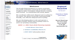 Desktop Screenshot of acadiadisposaldistrict.org