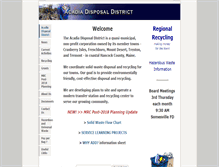 Tablet Screenshot of acadiadisposaldistrict.org